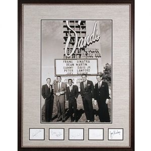 Autographed Photo of Rat Pack at University of Kansas