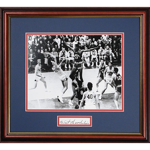 Wilt Chamberlain Autographed Photo from KU