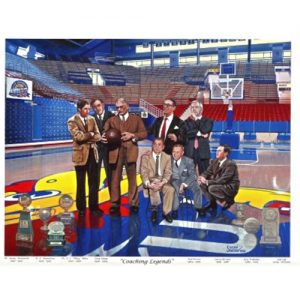 University of Kansas Coaches at Center Court in Allen Field House