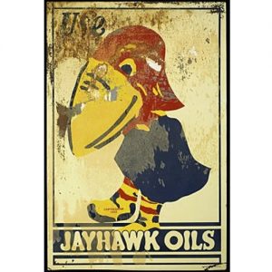University of Kansas Jayhawk Oils Reporoduction Collectible
