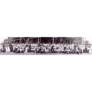 Survivors of William Quantrill’s Raid of Lawrence in front of the Eldridge Hotel