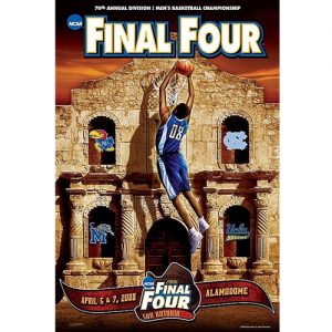 NCAA Final Four Poster with KU on Cover