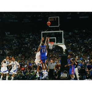 Poster of Rich Clarkson shooting a jump shot over defenders with 3 seconds left in game during final four