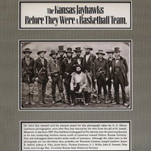 Kansas Jayhawks Before they Were a Basketball Team, Black and White Portrait of 10 Men