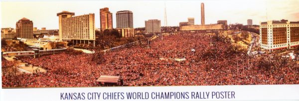 Kansas City Chiefs World Champions Rally Poster- framed