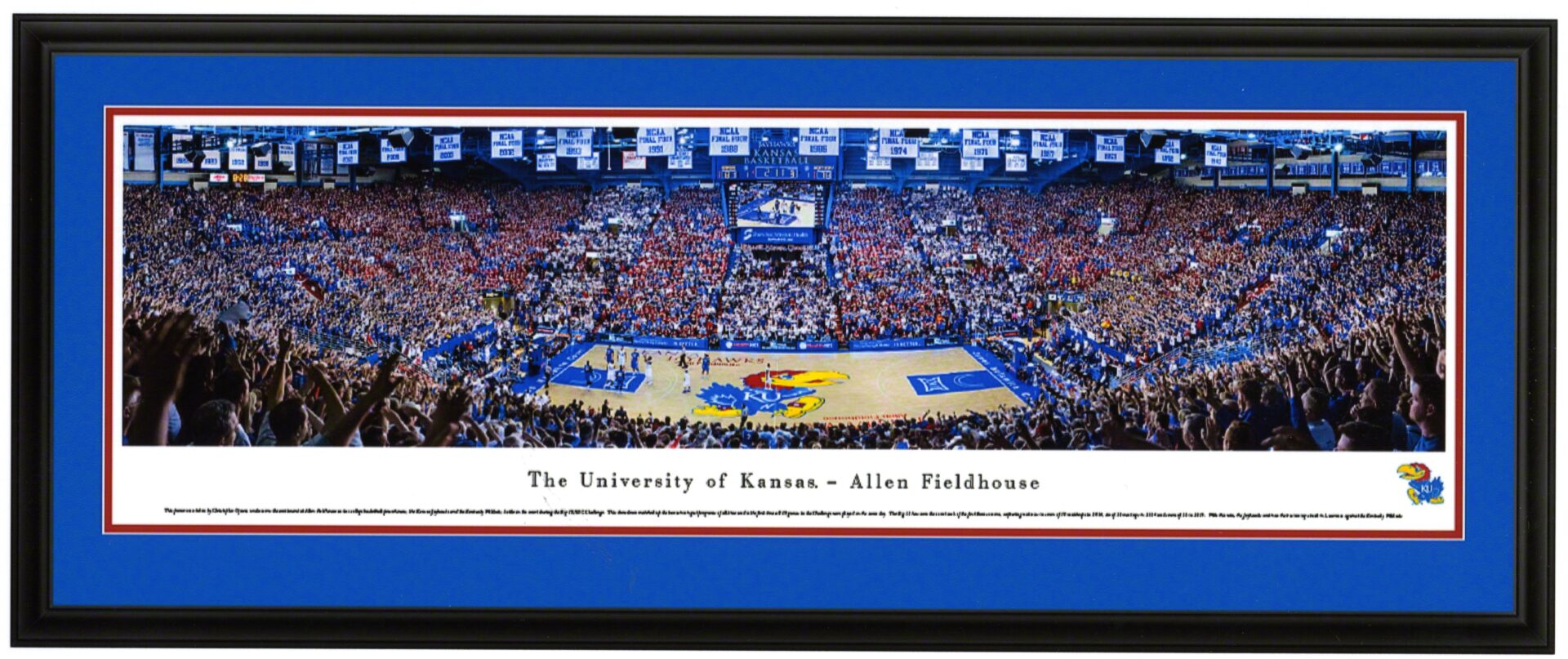 Kansas vs Kentucky Basketball Panorama Poster | Framewoods Gallery