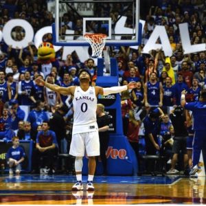 Frank Mason III - Rock Chalk Photo unsigned, unframed 16x20